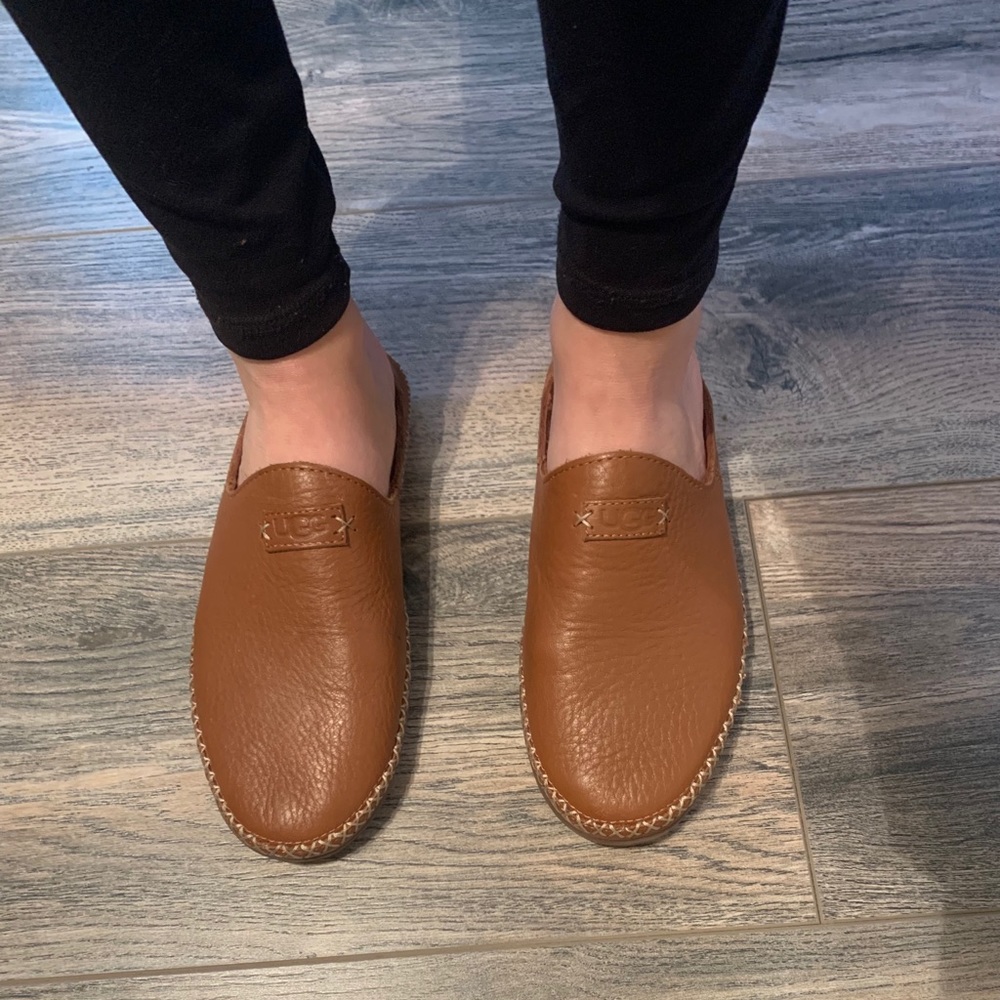 UGG Wool Lined Tamara Leather Slip ons